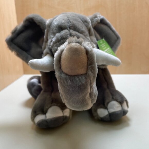 WWF Plush Elephant Soft Toy With Tag 12" Gray & White Conservation Gift Eco-Frie - Picture 4 of 14